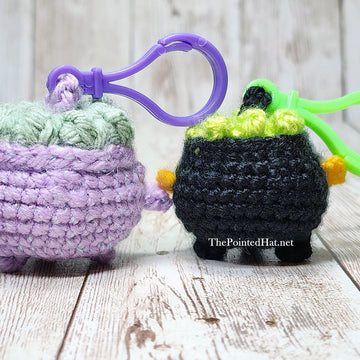 Tiny Witch Cauldron Keychain