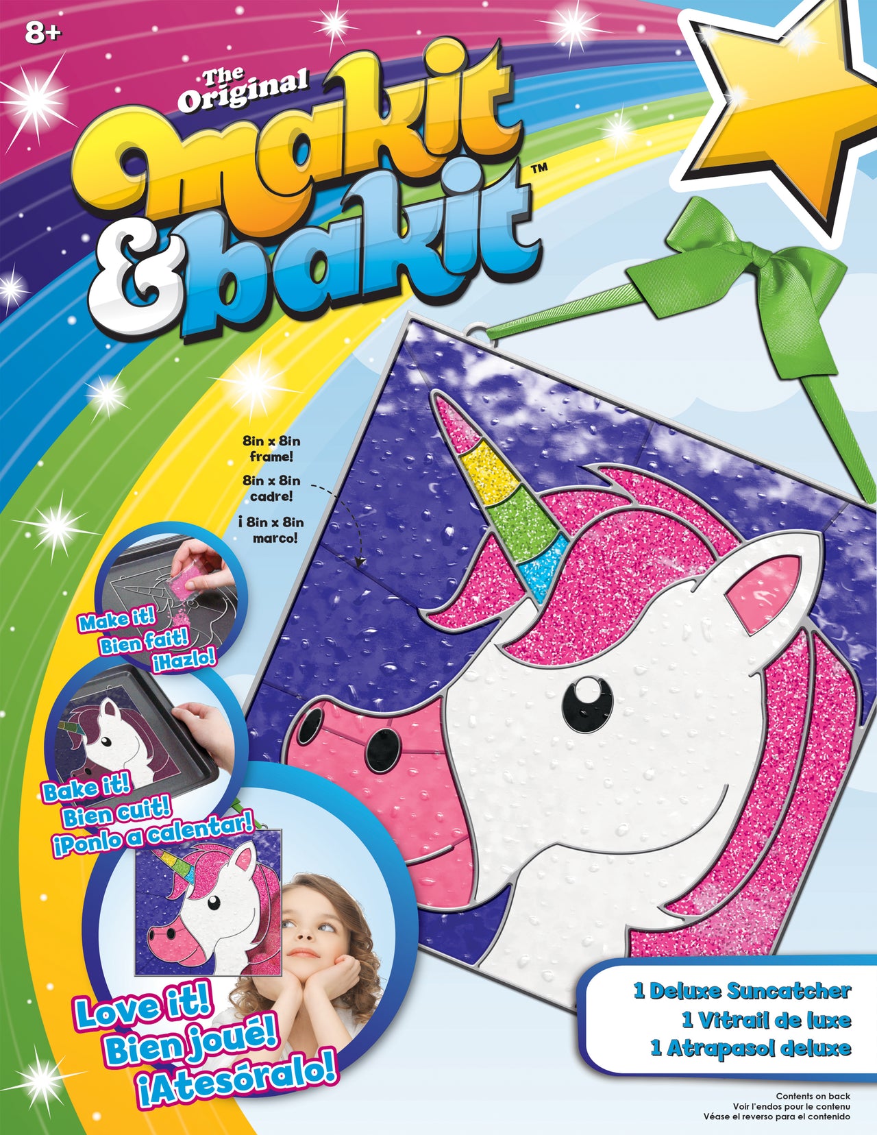 American Crafts Makit & Bakit Deluxe Suncatcher Kit - Unicorn