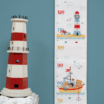Vervaco Counted Cross Stitch Kit Boat Sailing Cross Stitch Kit - 18cm x 70cm (7.2in x 28in)