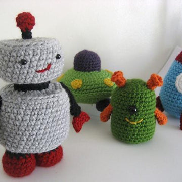 Robots, Rockets and UFO's Amigurumi Pattern Set
