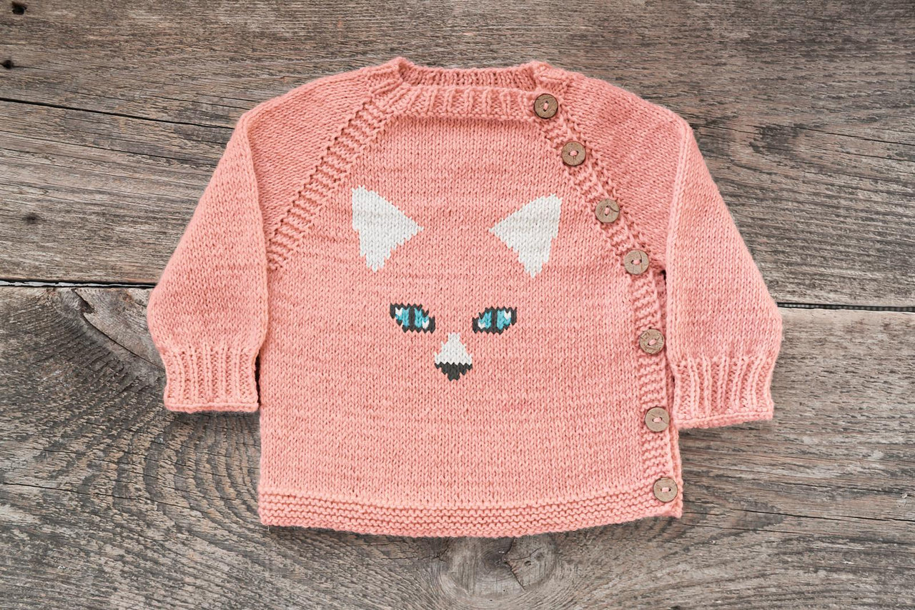Kids Knit Jacket Arctic Fox