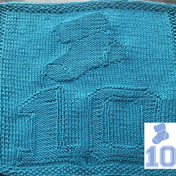 Nr. 275 – 21 – 10. Christmas stocking 65 stitches