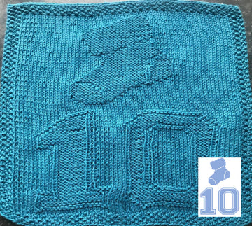 Nr. 275 – 21 – 10. Christmas stocking 65 stitches