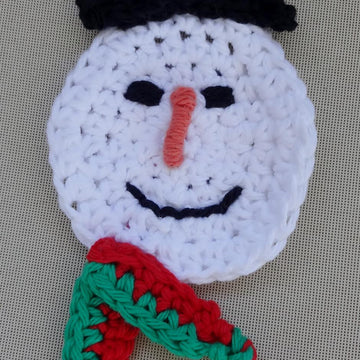 Holiday Snowman Magnet and Coaster