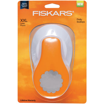 Fiskars XXL Lever Punch - Pretty Scallops, 2.5"