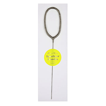 Meri Meri Silver Sparkler 0 - 9 Candle