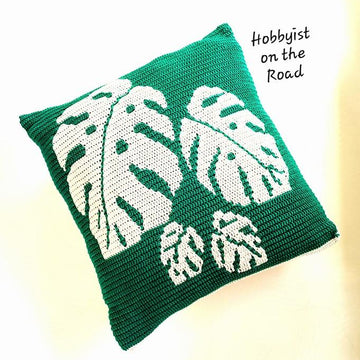 Monstera Leaves Cushion Cover