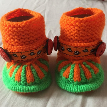 Halloween Hat, Booties, Cardi, Nappy Cover 3-6mths and 6-9mths