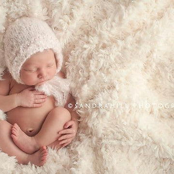 #21 Newborn fuzzy bonnet