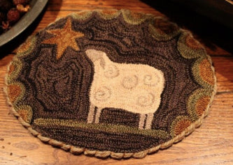 The Old Tattered Flag The Wishing Star Punch Needle Pattern with Printed Weaver's Cloth - OTF1229 - Leaflet