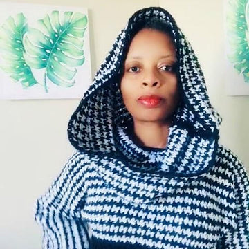 Cropped Hooded  Sweater