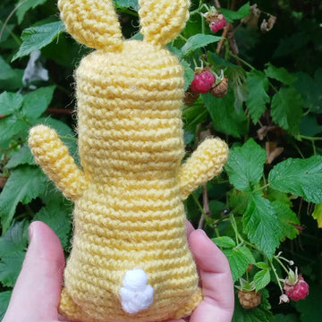 Crochet Bunny Happy Hops from My story book Who wants Happy Hops's Toothbrush?