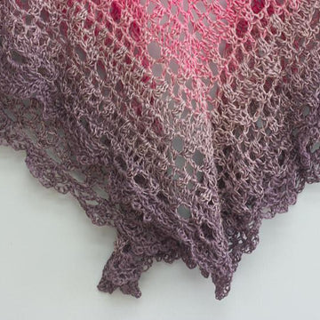 Color Block Triangle Shawl
