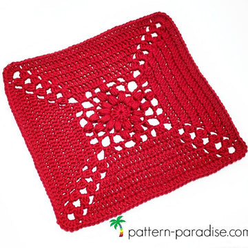 Rose Cross Afghan Square