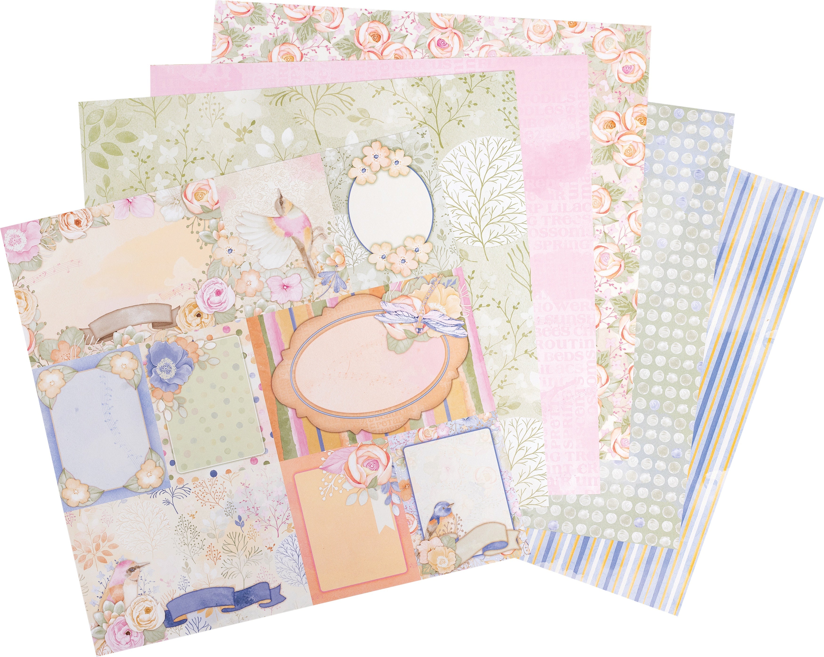 American Crafts BoBunny Single-Sided Paper Pad 12"X12" 48/Pkg - Harmony, 24 Designs/2 Each