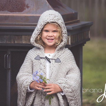 Nordic Winter Knit Cape