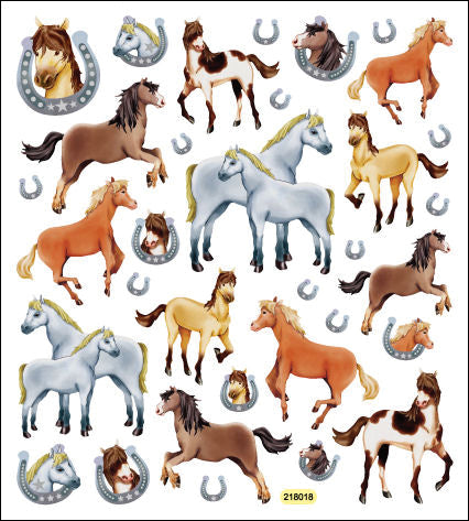 Tattoo King Sticker King Stickers - Horses Glitter
