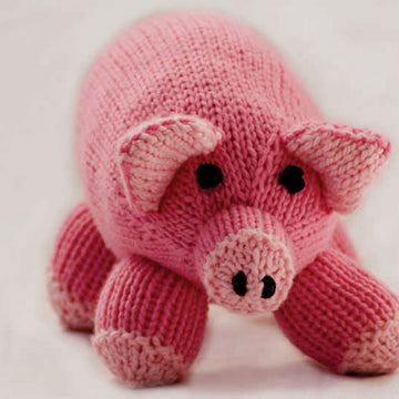 Pink Pig Toy in Cascade 128 Superwash - C202