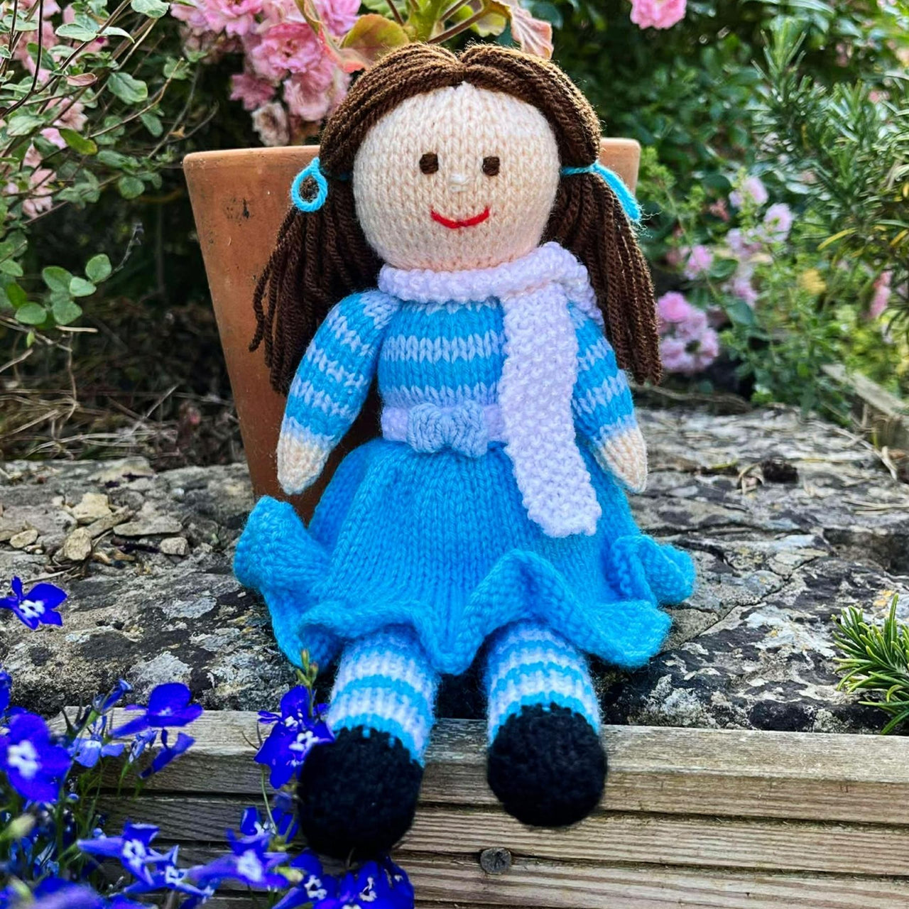 Pansy Rag Doll Knitting Pattern - Toy Knitting Pattern