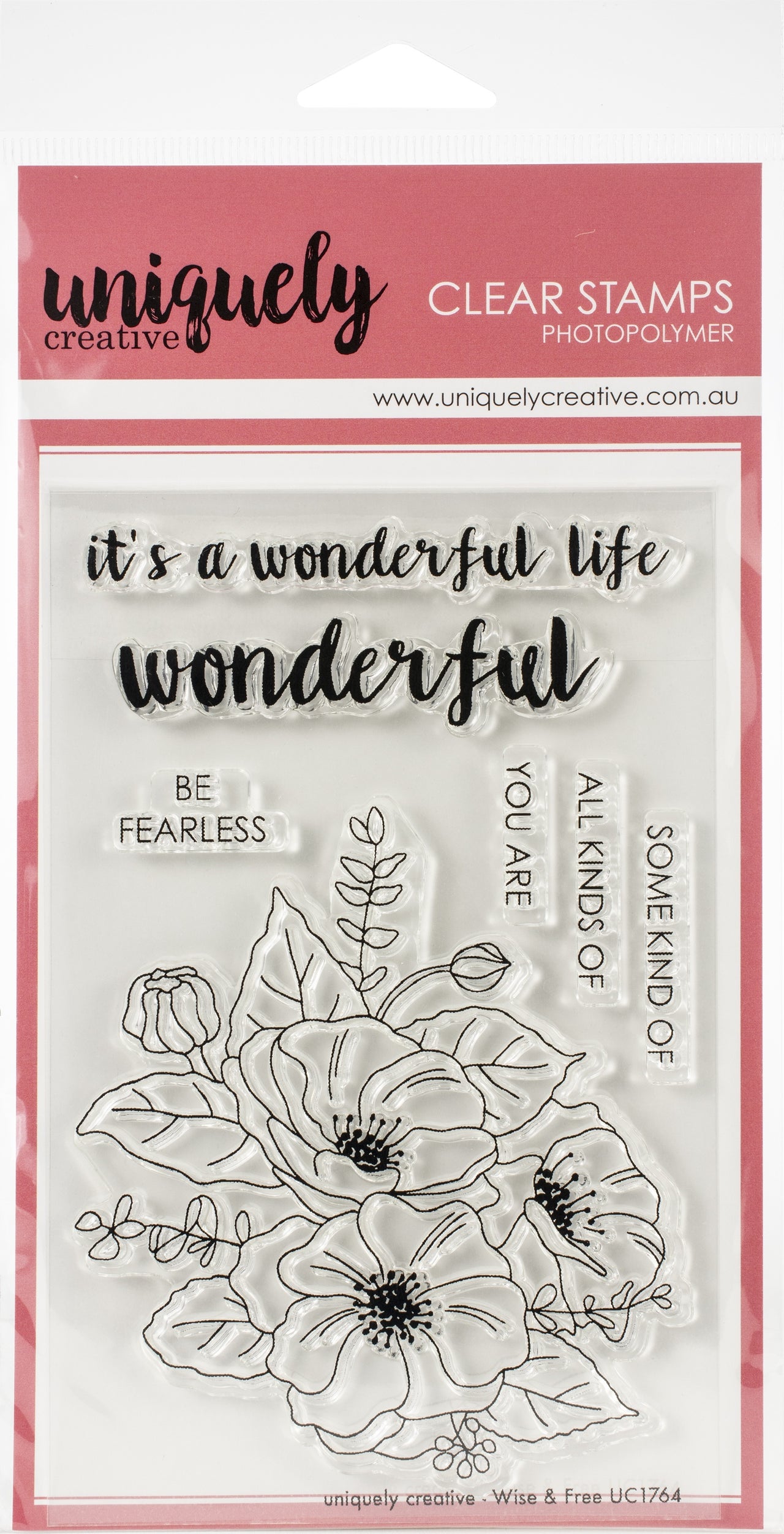 Uniquely Creative 4"X6" Clear Stamps - Wise & Free