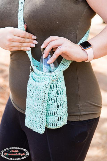 Water Bottle Holder with Phone Pocket