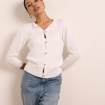 Pedrine Cardigan in MODE at Rowan Cotton DK