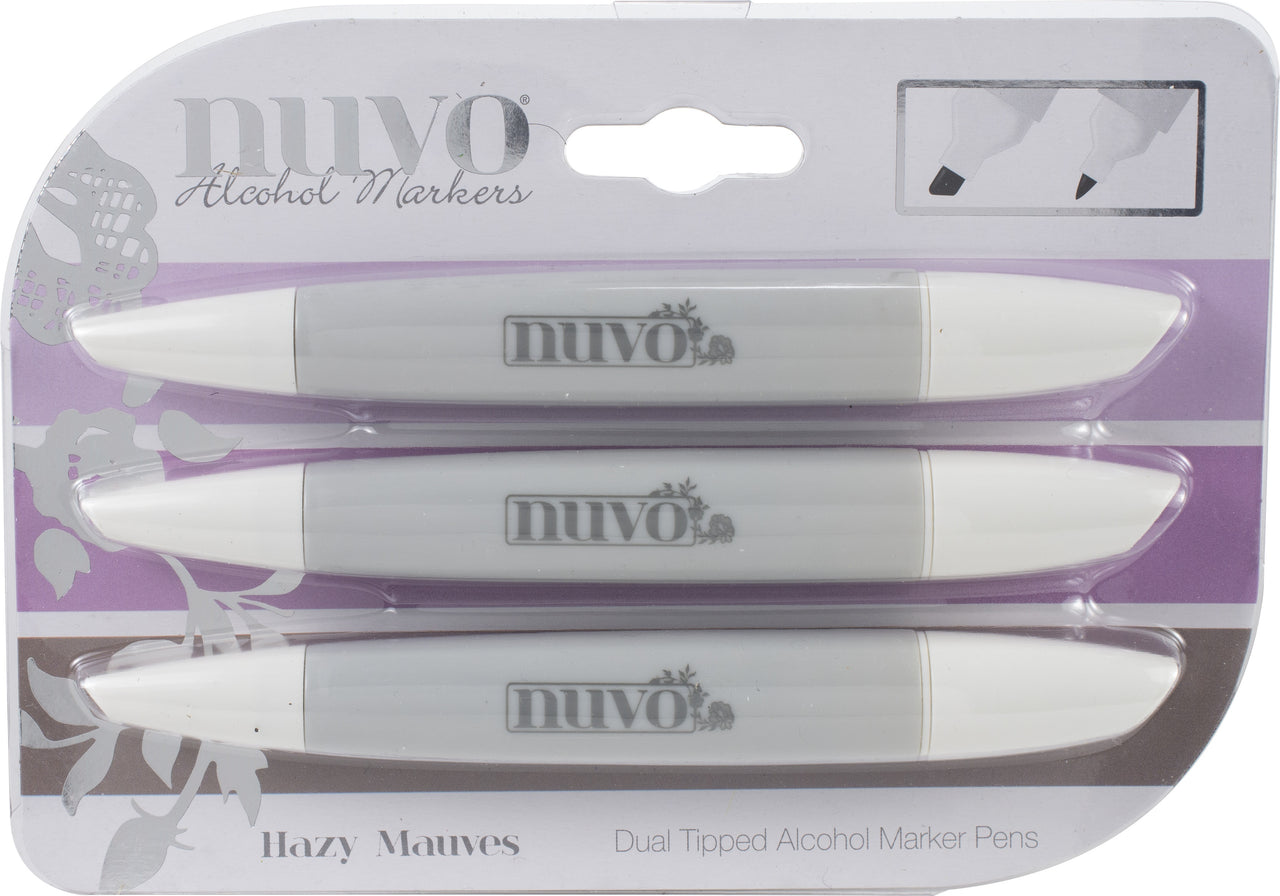 Tonic Studios Nuvo Creative Pen Collection - Hazy Mauves
