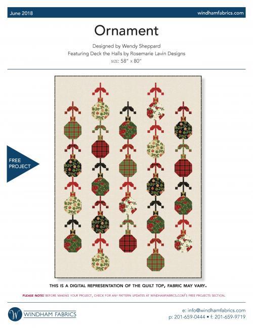 Windham Fabrics Ornament - Downloadable PDF