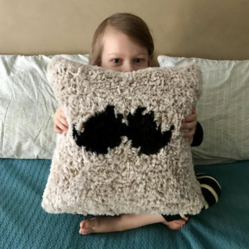 Fuzzy Mustache Pillow