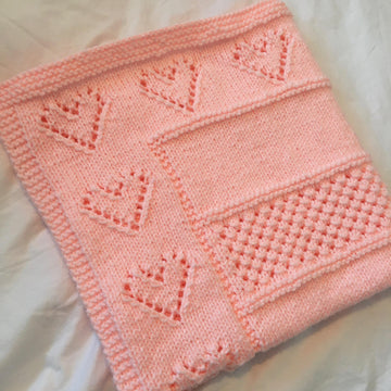 Heart Border Blanket