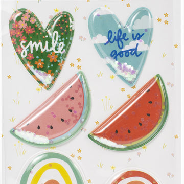 American Crafts Amy Tan Picnic In The Park Shaker Stickers 6/Pkg - 620370