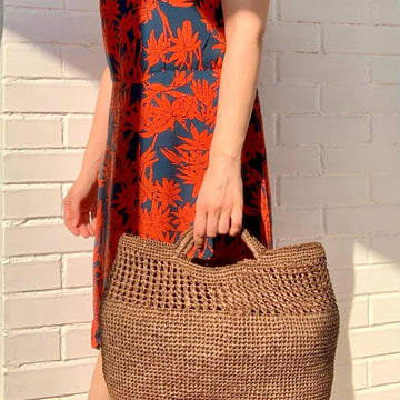 Crochet Raffia Tote Bag Pattern