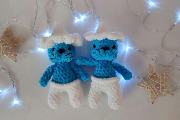 Crochet Pattern Smurfcat mushroom plushie toy
