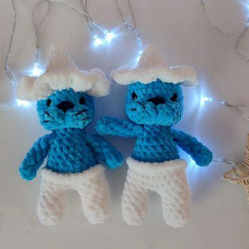 Crochet Pattern Smurfcat mushroom plushie toy