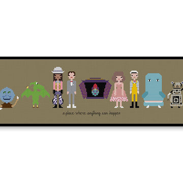 Pee Wee's Playhouse - PDF Cross Stitch Pattern