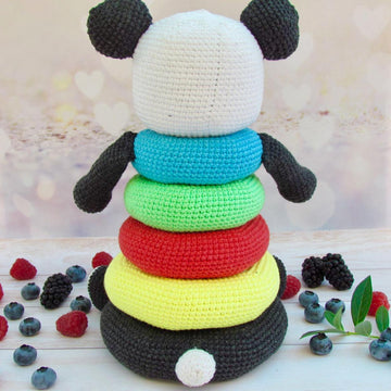 Panda Color Stacking rings toy