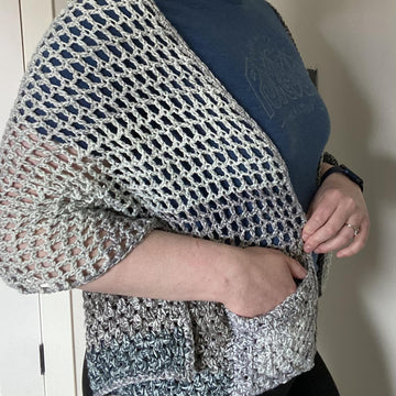 Cathy Mesh Pocketed Shawl