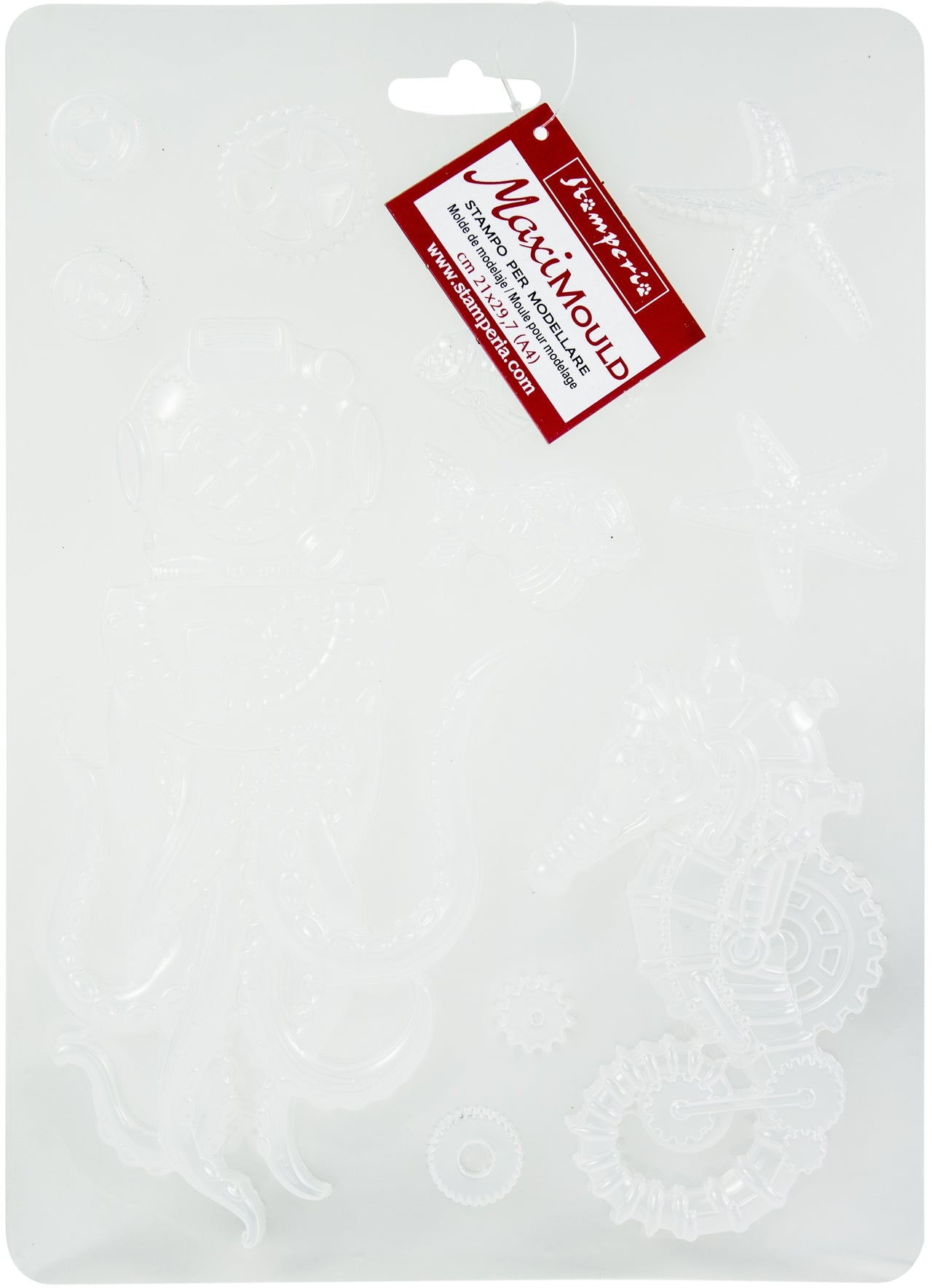 Stamperia Intl Stamperia Soft Maxi Mould 8.5"X11.5" - Sea World