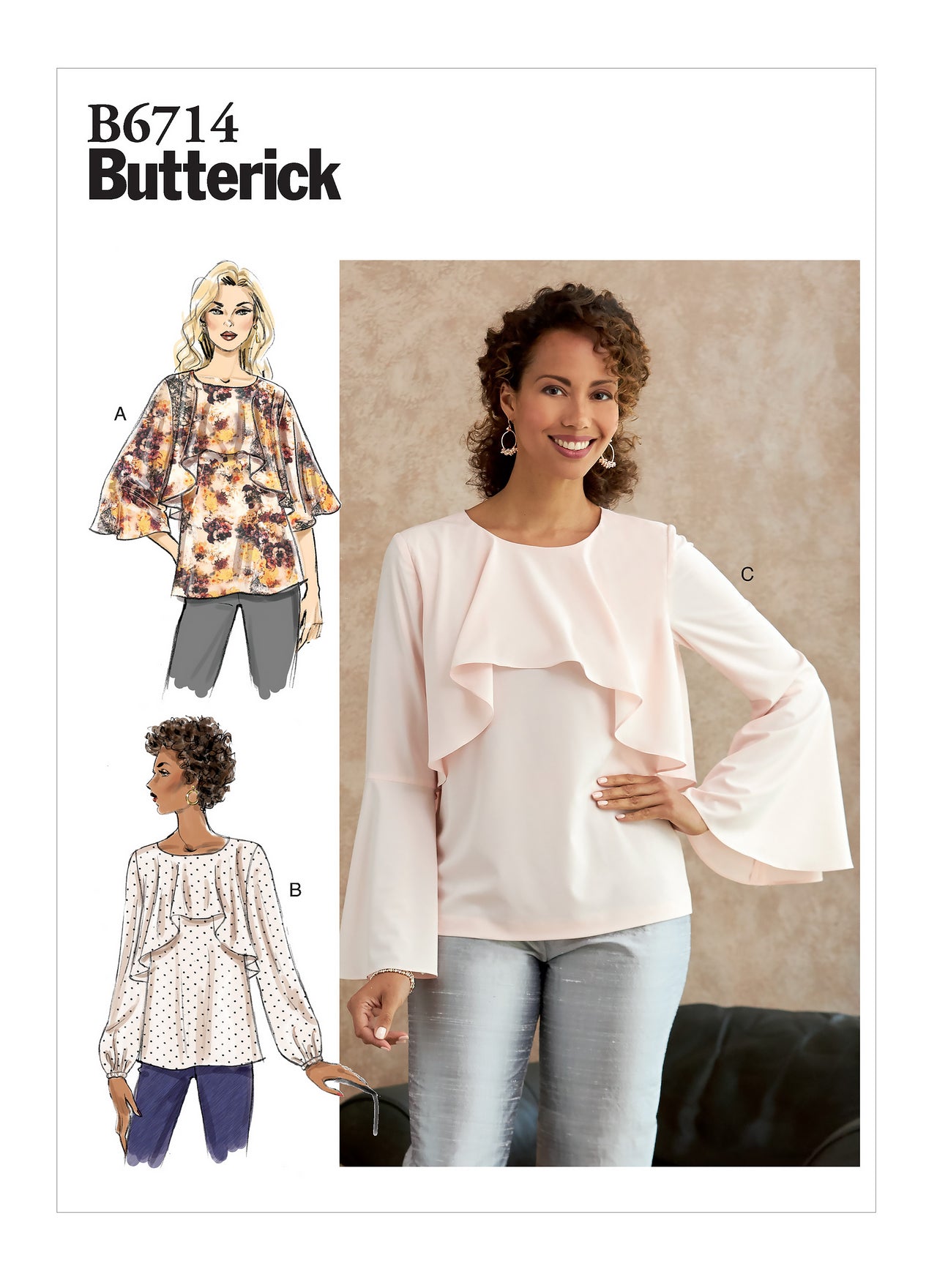 Butterick Misses' Top B6714 - Sewing Pattern