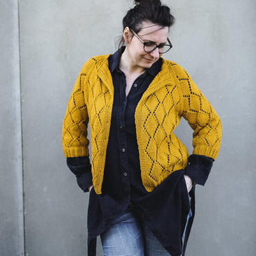 Diamond cotton cardigan