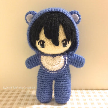 Baby in a Bear Onesie (with bib!)