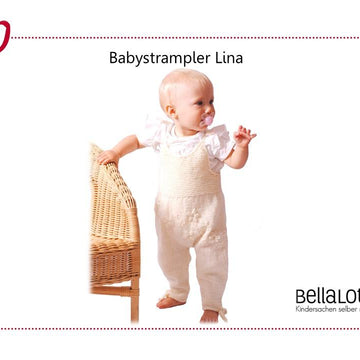 Strickanleitung Babystrampler Lina in den Größen50 bis 80, für Fortgeschrittene