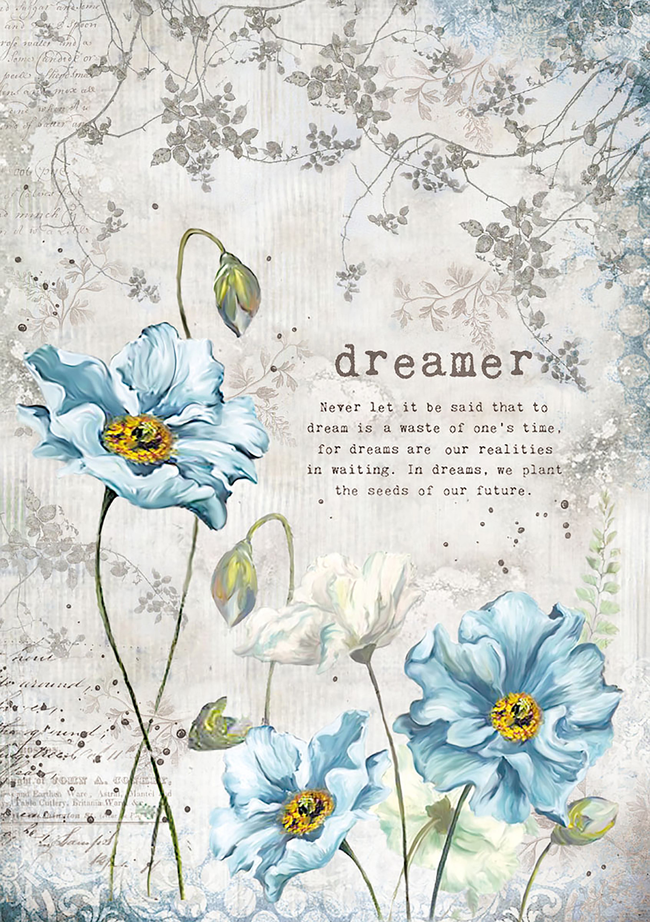 Stamperia Intl Stamperia Rice Paper Sheet A4 - Dreamer