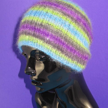 Angel Prints Mohair Rib Skullcap Hat