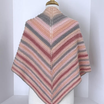 Easy Knit Triangle Shawl
