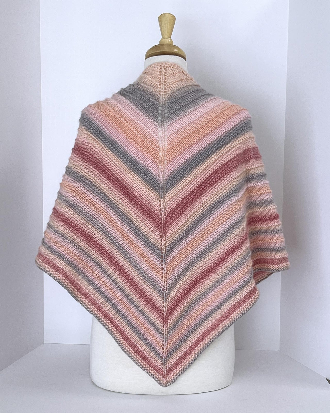 Easy Knit Triangle Shawl
