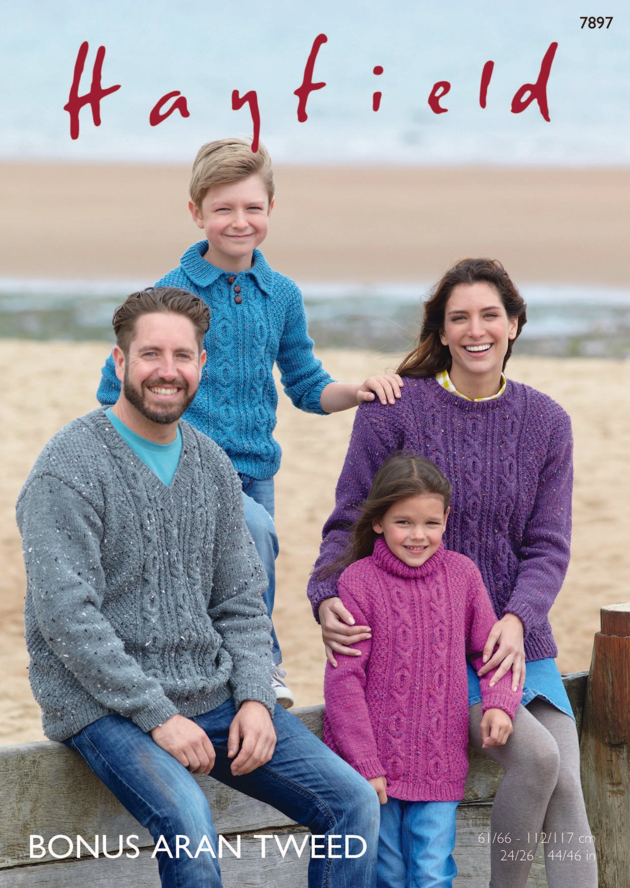 Sweaters in Hayfield Bonus Aran Tweed - 7897 - Leaflet