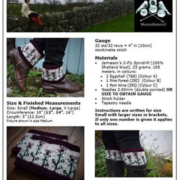 Thistle Boot Cuffs
