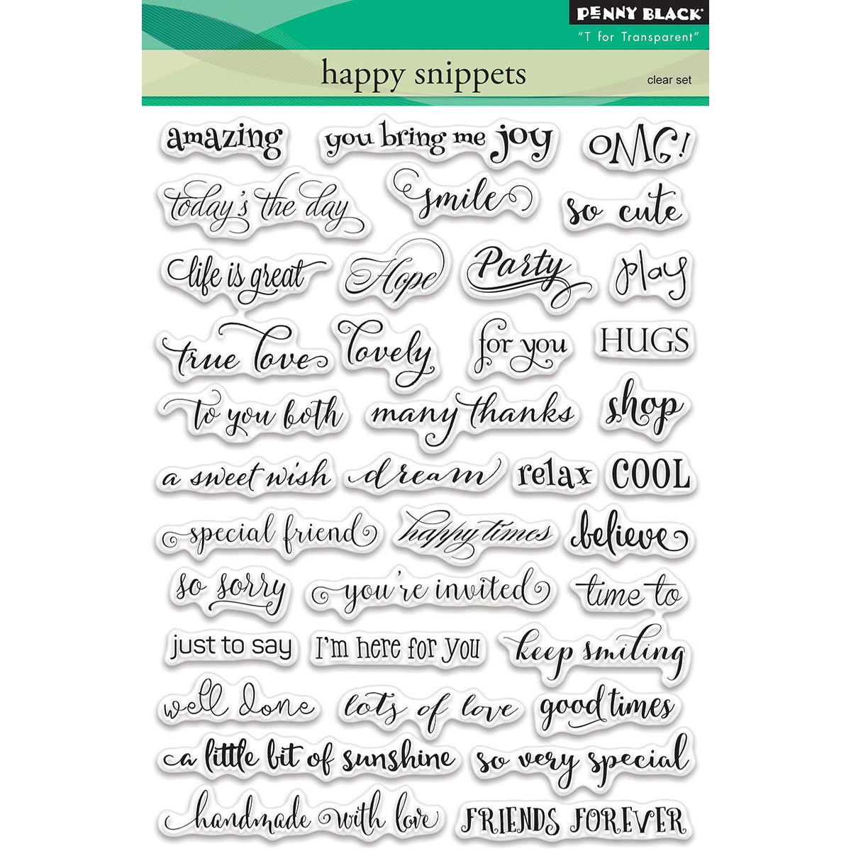 Penny Black Clear Stamps - Snippets