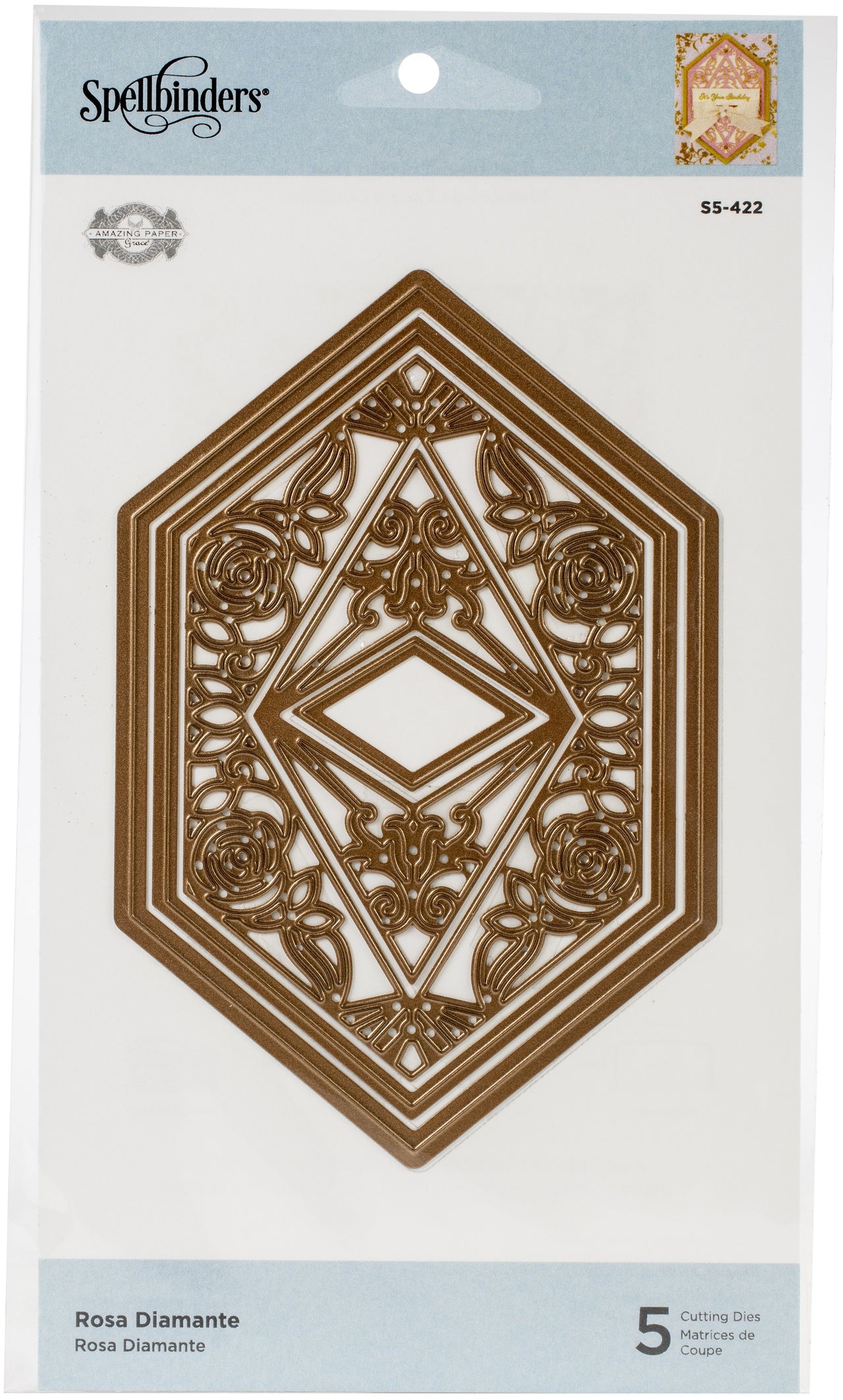 Spellbinders Flourished Fretwork Etched Die By Becca Feeken - Rosa Diamante